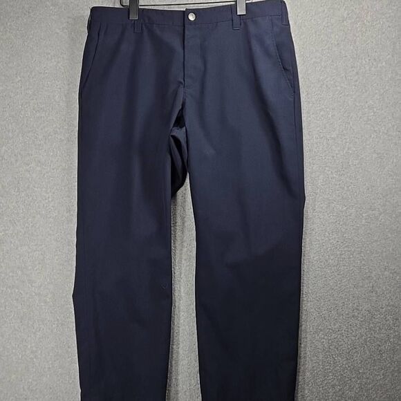 Bluffworks Pants Chino 36x30 Relax Fit Straight Navy Blue Work Utility (actual i - Picture 1 of 10